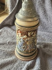 Steinkrug zinndeckel lohengrin gebraucht kaufen  Woringen