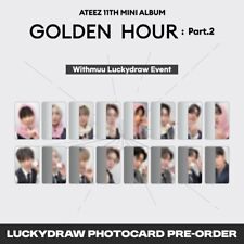 [Preventa] Tarjeta Fotográfica ATEEZ Golden Hour Parte 2 Withmuu LuckyDraw KPOP K-POP segunda mano  Embacar hacia Argentina