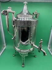 Antigo Vintage Prato de Prata Vitoriano Samovar Chá/Água 12” Trabalho Incrível LEIA! comprar usado  Enviando para Brazil