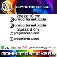 Adesivi instagram personalizza usato  Martina Franca