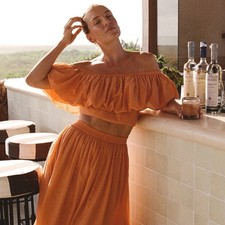 Usado, Conjunto de blusa e saia SPELL & THE GYPSY COLLECTIVE Alexa laranja cropped tamanho P XS SP16 comprar usado Usado, Conjunto de blusa e saia SPELL & THE GYPSY COLLECTIVE Alexa laranja cropped tamanho P XS SP16 comprar usado  Enviando para Brazil