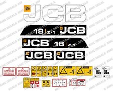JCB 18Z-1 Mini Digger Pelleteuse Décalque Autocollant Set na sprzedaż  Wysyłka do Poland
