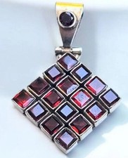 Sterling silver garnet for sale  BATH