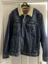 Levi sherpa denim for sale  HORSHAM