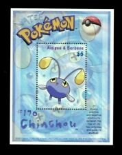 Usado, Antígua e Barbuda 2002 - Pokemon, #190 Chinchou - Folha de selo de lembrança - MNH comprar usado  Enviando para Brazil