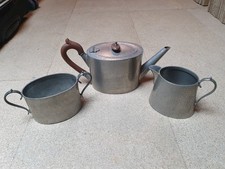 Pewter three piece for sale  NUNEATON