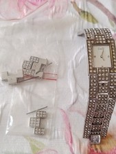 Damenuhr silber glitzer gebraucht kaufen  Vaihingen an der Enz