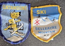 Parches de esquí de montaña Belleayre Mountain NY y Catamount de los años 70 segunda mano  Embacar hacia Mexico