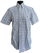 Usado, Camisa masculina Ralph Lauren SP ajuste clássico com botões - Xadrez azul/rosa/branco comprar usado  Enviando para Brazil