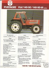 Folheto para trator agrícola - Fiatagri - Fiat - 140-90 dt turbo (FB533), usado comprar usado  Enviando para Brazil