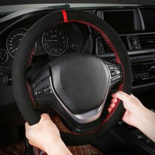 Capa reforçadora de volante de carro 15"/38cm couro de camurça antiderrapante acessórios automáticos comprar usado  Enviando para Brazil