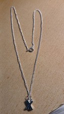 Halskette silberfarben feine gebraucht kaufen  Lützelbach
