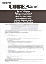 MANUAL DO PROPRIETÁRIO ROLAND CUBE STREET, Muito Bom Estado, FRETE GRÁTIS, usado comprar usado  Enviando para Brazil