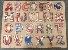 Alphabet art wooden for sale  Briarcliff Manor