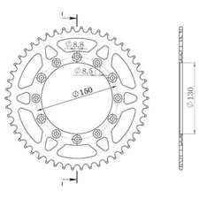Corona alluminio p520 usato  Italia