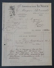 Facture 1913 torrefaction d'occasion  Nantes-