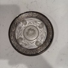 Vintage floral etched for sale  Fort Mill