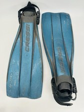 Cressi-Sub Sapo Azul Marinho Flipper Barbatanas Longas Mergulho Azul Tamanho M-G comprar usado  Enviando para Brazil
