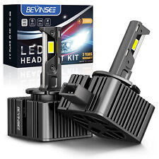 Lâmpadas de farol LED BEVINSEE D1S D1R 80W 8000LM HID conversão de xenônio 6000K branco comprar usado  Enviando para Brazil