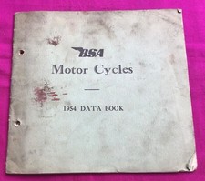 Bsa motorcycles data for sale  WARRINGTON