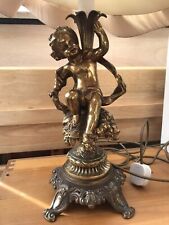 Vintage brass cherub for sale  BURNHAM-ON-SEA