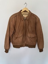 Vtg leather bomber for sale  Omaha