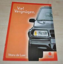 1997 Suzuki Vitara de Luxe Brochura Prospekt DE comprar usado  Enviando para Brazil
