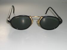 ÓCULOS DE SOL OVAL VINTAGE B&L RAY BAN W1745 CHEYENNE III PRETO BRILHANTE/DOURADO G15 UV comprar usado  Enviando para Brazil