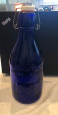 Garrafa de leite THATCHER'S DAIRY Absolutely Pure azul cobalto -- EXCELENTE comprar usado  Enviando para Brazil