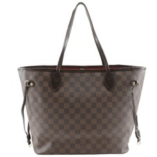 Bolsa tote feminina Louis Vuitton Neverfull MM N41358 marrom lona Damier, usado comprar usado  Enviando para Brazil
