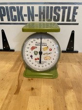 Balança de bancada de cozinha vintage americana escala familiar verde - 25 libras comprar usado  Enviando para Brazil