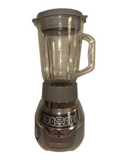 Jarro de vidro liquidificador Black+Decker 6 xícaras 48 oz pulso elétrico esmagamento de gelo aço inoxidável Ste comprar usado  Enviando para Brazil