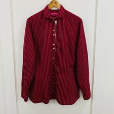 Usado, Blusa feminina DUDALINA tamanho 50 listrada vermelha com gola alta manga longa comprar usado  Enviando para Brazil