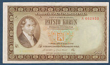 Tchécoslovaquie 500 korum d'occasion  France