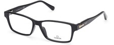 Omega Om 5019-H 001 Preto Óculos ótica plástico armação Rx 55-15-140 Itália comprar usado  Enviando para Brazil