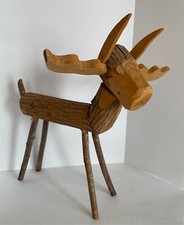 Wooden reindeer decorative for sale  Hayden