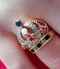 weiss akzent ring gebraucht kaufen  Zörbig