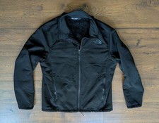 Jaqueta masculina The NORTH FACE preta com zíper completo grossa G (24" pit-pit, 34" manga), usado comprar usado  Enviando para Brazil