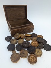 Vintage wooden chequers for sale  WELWYN GARDEN CITY