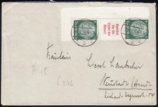 Usado, D. Reich Zdr. Mi.Nr. S 126 gestempelt portorichtiger Brief Mi.Wert 250 € (1092) comprar usado  Enviando para Brazil