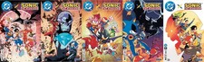 DC X SONIC THE HEDGEHOG 1 2 3 4 5 1º CONJUNTO DE IMPRESSÃO CROSSOVER JUSTICE LEAGUE, usado comprar usado  Enviando para Brazil