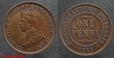 Australie one penny d'occasion  Saint-Jean-de-Sauves