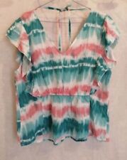 Blouse bleue viscose d'occasion  Bourg-de-Thizy
