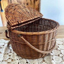 Vintage wicker picnic for sale  Oconomowoc