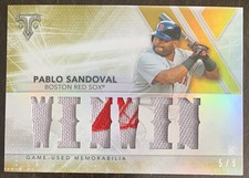 Pablo SANDOVAL🔥2015 Topps Triplo Threads "Majestic" Patch Relíquia 5/9 NM Red Sox comprar usado  Enviando para Brazil