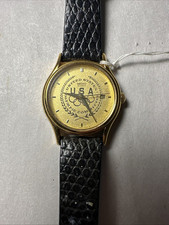 SEIKO 1992 Barcelona, Comitê Olímpico dos Estados Unidos, relógio de quartzo, pulseira de lagarto comprar usado  Enviando para Brazil