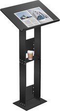 Soporte para podio, atriles y podios, acrílico ángulos ajustables con base metálica, cápsula segunda mano  Embacar hacia Mexico