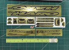 Adesivo personalizado Haro group1 preto e dourado cromado decalques BMX comprar usado  Enviando para Brazil