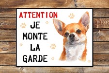 Plaque attention chien d'occasion  Saint-Martin-Boulogne