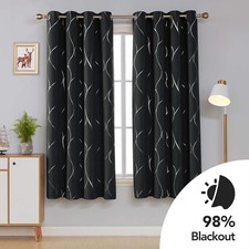 Eyelet blackout curtains for sale  MITCHAM